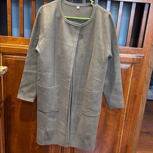 Women's Gray Cardigan Sweater